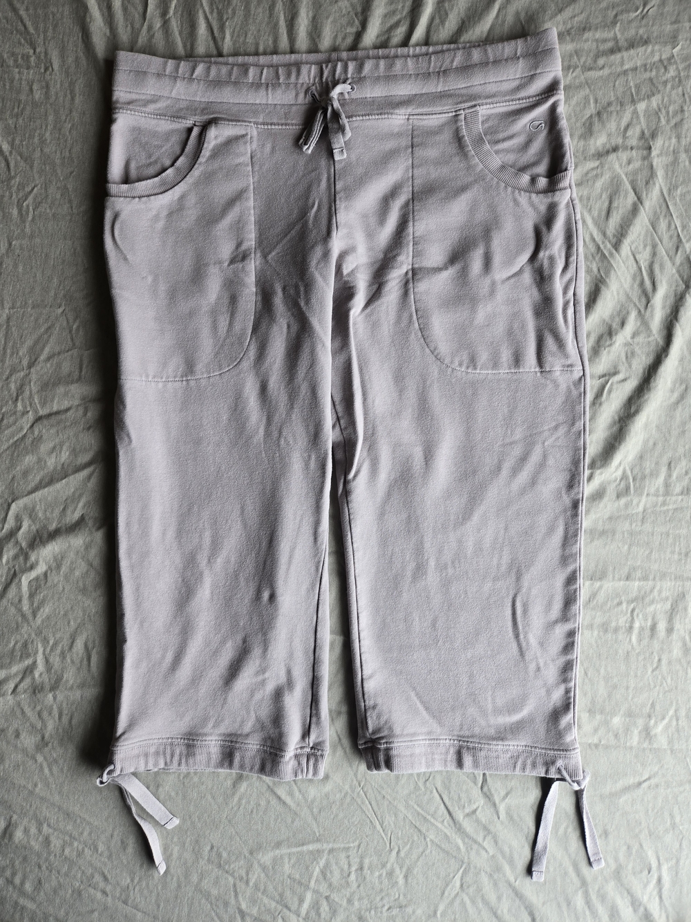 GAP Grey Drawstring Crop Jogger Sweatpants